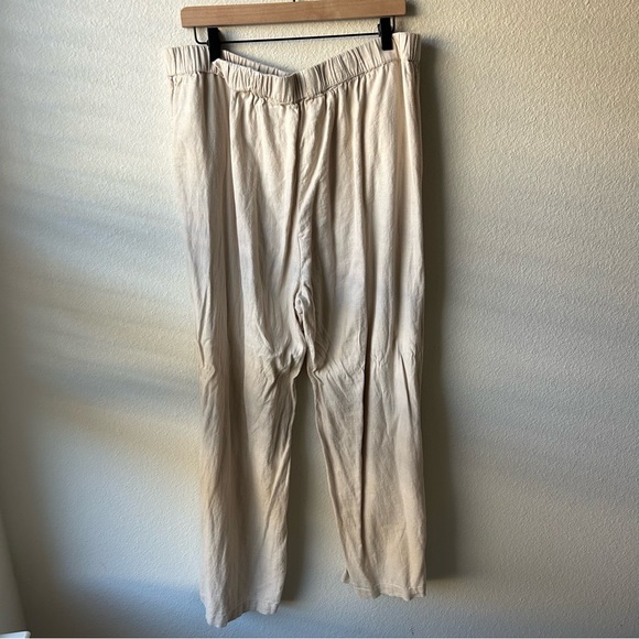 Abercrombie & Fitch Linen Wide Leg Pants with Side Slits - Picture 6 of 10